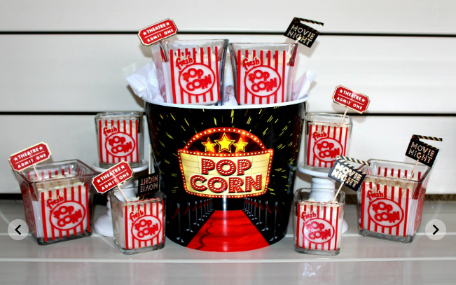 Popcorn Theme Soy Candle